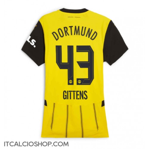 Borussia Dortmund Jamie Bynoe-Gittens #43 Prima Maglia Femmina 2024-25 Manica Corta